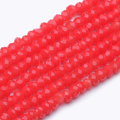 Opaque Glass Beads Strands X-GLAA-R200-B08-1