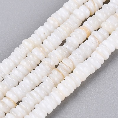 Natural Freshwater Shell Beads Strands SHEL-Q028-01-1