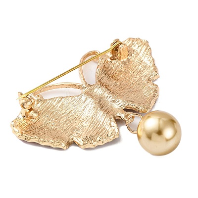 KC Gold Plated Alloy Brooches JEWB-L017-04KCG-03-1