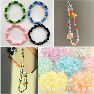 DIY Glass Beaded Bracelets & Earrings Jewelry Making Kit DIY-SP0001-20B-1