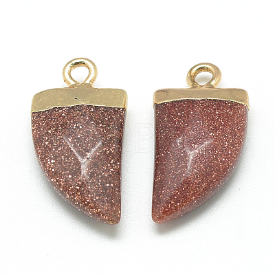 Synthetic Goldstone Pointed Pendants G-Q966-03-1