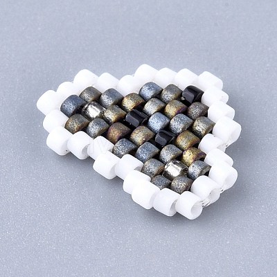 Handmade Seed Beads Pendants SEED-I012-32-1