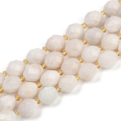 Natural White Moonstone Beads Strands G-N342-149I-13-1