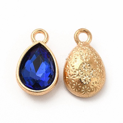 Faceted Glass Rhinestone Pendants GLAA-I051-A10-1