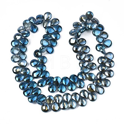 Electroplate Glass Beads Strand EGLA-S188-27-C01-1