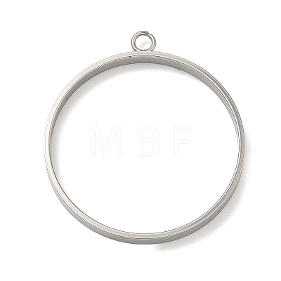 304 Stainless Steel Open Back Bezel Pendants STAS-B126-06G-P-1