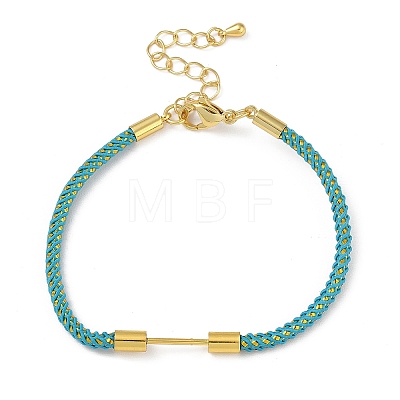 Braided Nylon Cord Bracelet Making MAK-L043-01G-02-1