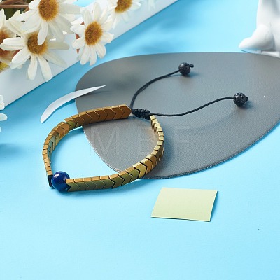 Natural Lapis Lazuli(Dyed) Stretch Bracelets Set for Girl Women BJEW-JB06805-02-1