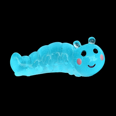 Luminous Resin Worm Ornament DJEW-R011-01A-01-1