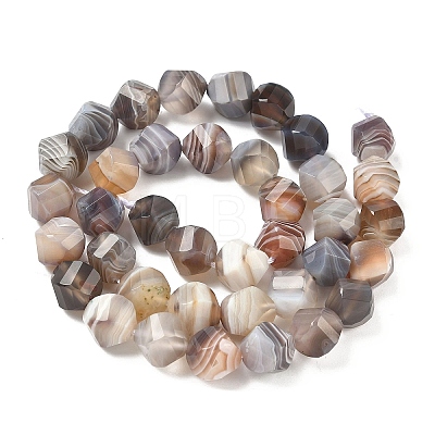 Natural Botswana Agate Beads Strands G-C267-B09-1