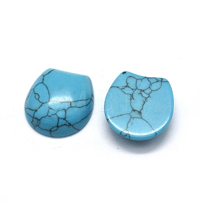 Synthetic Turquoise Cabochons G-O175-13D-1