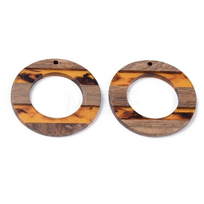 Resin & Walnut Wood Pendants RESI-R428-02A-1