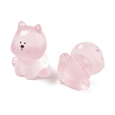 Luminous Resin Cute Little Dog Ornaments RESI-R459-02C-1