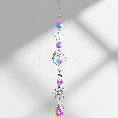 1Pc Iron Big Pendant Decorations DJEW-CN0001-37C-1