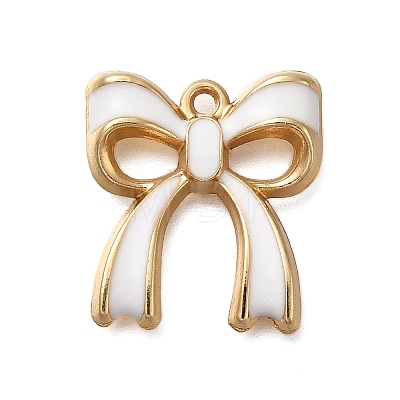 Rack Plating Alloy Enamel Pendants X1-ENAM-S021-04G-D-1