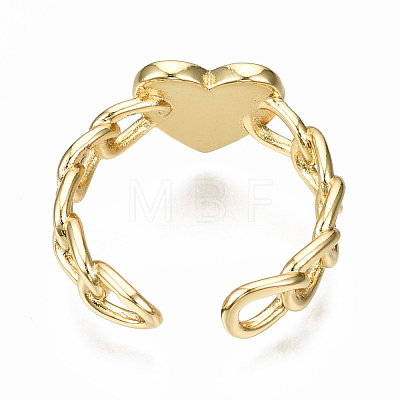 Brass Enamel Cuff Rings RJEW-N035-006-NF-1