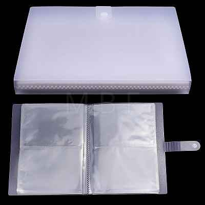 6 Inch Transparent PP Plastic Photocard Storage Albums AJEW-WH0696-614-1