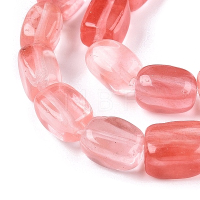 Cherry Quartz Glass Beads Strands G-T138-100-1