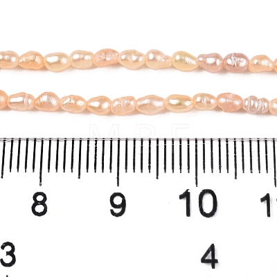 Natural Cultured Freshwater Pearl Beads Strands PEAR-N012-02H-01-1