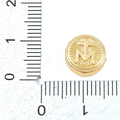 Religion Brass Beads KK-C170-29G-05-1