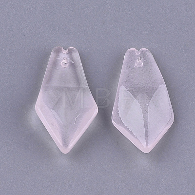 Transparent Spray Painted Glass Pendants X-GLAA-S183-21A-01-1