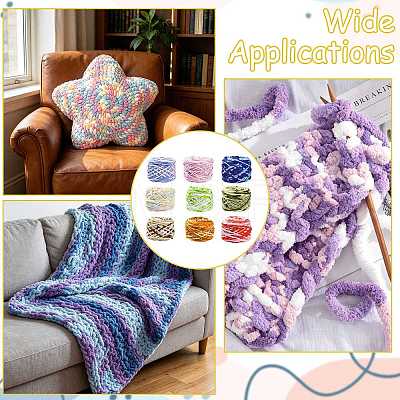 4 Bundles Polyester Yarn FB-FSB9EF-01F-1
