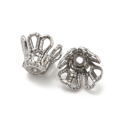 Non-Tarnish 316 Surgical Stainless Steel Bead Caps X-STAS-Q310-09B-P-1