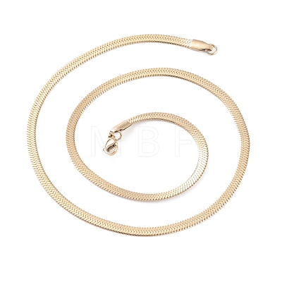Vacuum Plating 304 Stainless Steel Snake Chains Necklaces NJEW-O058-29G-1