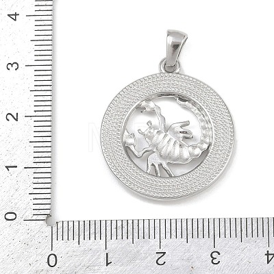 304 Stainless Steel Pendants STAS-C131-03P-1