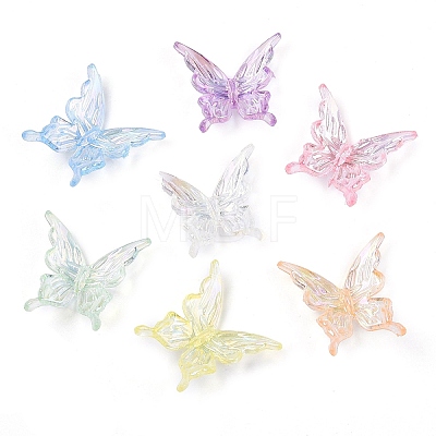 AB Color Transparent Acrylic Beads TACR-T028-13M-1