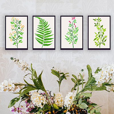 4Pcs 4 Styles PET Hollow Out Drawing Painting Stencils DIY-WH0394-0154-1