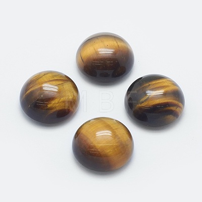 Natural Tiger Eye Cabochons G-G759-H01-1
