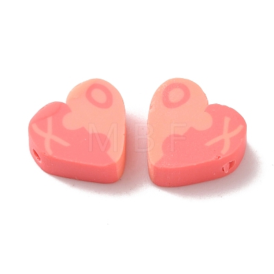 Valentine's Day Theme Handmade Polymer Clay Beads FIND-TAC0008-34A-1