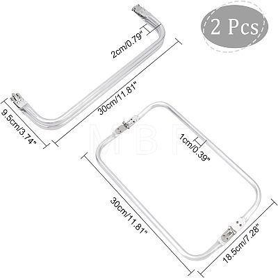 2Pcs Aluminum Bag Flex Frames FIND-CA0004-80A-1-1