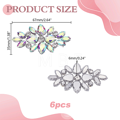 Glass Rhinestone Ornament Accessories DIY-WH0308-990B-1