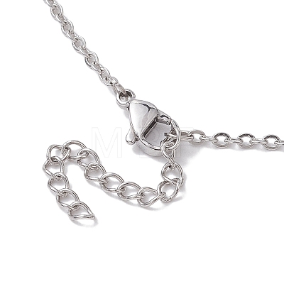 Crystal Stone Cage Pendant Necklaces NJEW-JN04757-01-1