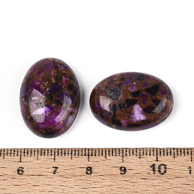 Dyed Synthetic Gemstone Cabochons G-T144-79D-1