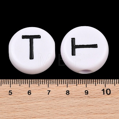 Opaque Acrylic European Beads AC-CBA3BDD-01T-1