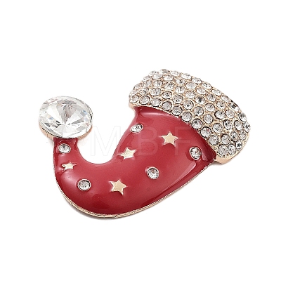 Christmas Alloy Rhinestone Cabochons FIND-U016-03G-01-1