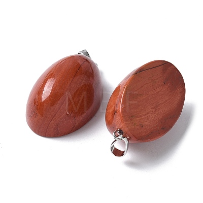 Natural Red Jasper Pendants G-A259-03P-05-1