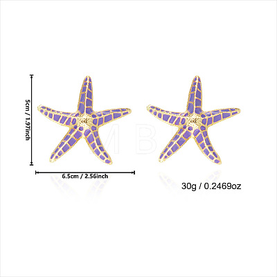 Alloy Enamel Stud Earrings WG3CCC3-02-1