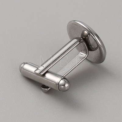 304 Stainless Steel Cuff Button STAS-WH0017-027-1