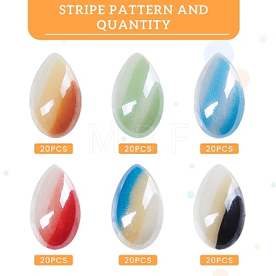 Opaque Glass Cabochons GGLA-BC0001-002-1