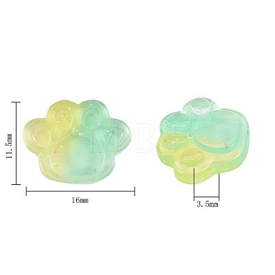 Transparent Resin Cabochons RESI-CJ0001-105-1