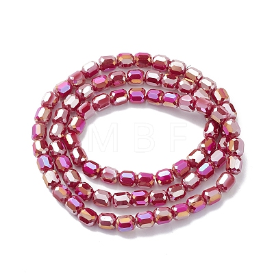 Electroplate Glass Beads Strands EGLA-K015-08C-1