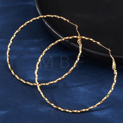 304 Stainless Steel Hoop Earrings EJEW-S250-01A-G-1