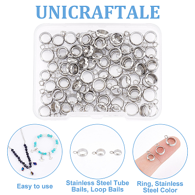 Unicraftale 304 Stainless Steel Tube Bails STAS-UN0005-61-1