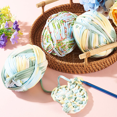 2 Skeins 2 Styles Super Soft Polyester Yarn OCOR-TA0003-70-1