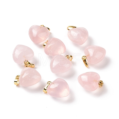 Natural Rose Quartz Pendants X-G-I311-A13-G-1