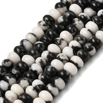 Natural Zebra Jasper Beads Strands G-A280-A22-01-1